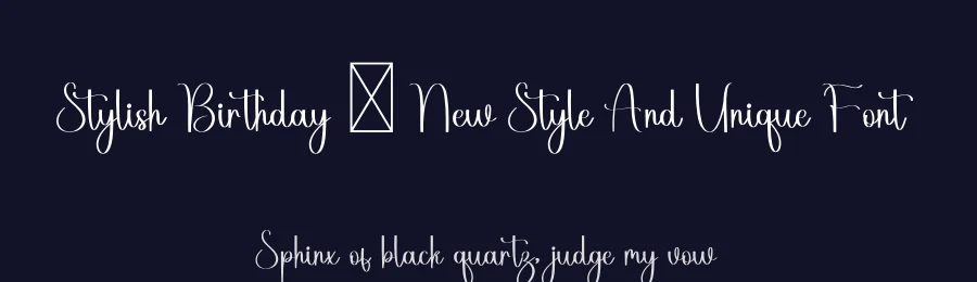 Stylish Birthday – New Style And Unique Font by freshtypeink — Script Handwritten Font — thumbnail 2