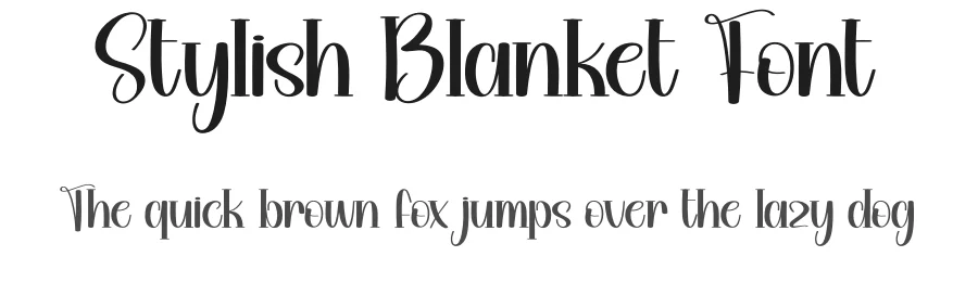 Stylish Blanket Font by creativeletter — Script Handwritten Font