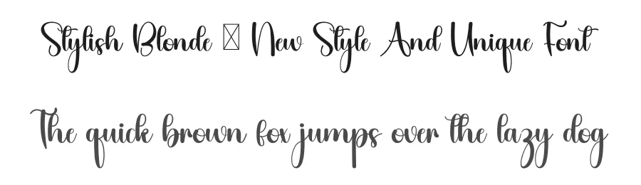 Stylish Blonde – New Style And Unique Font by inermediaSTUDIO — Script Handwritten Font