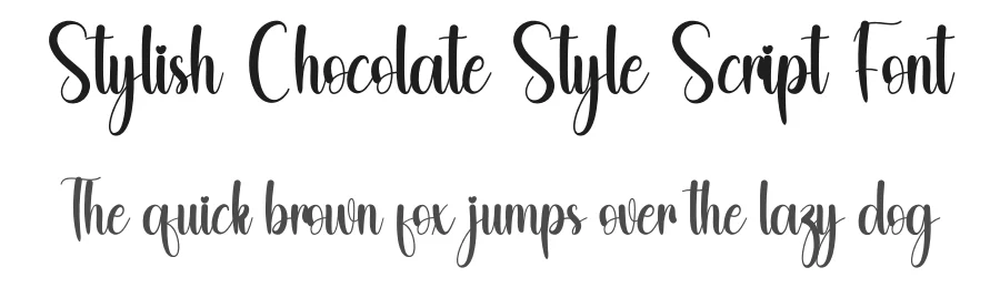 Stylish Chocolate Style Script Font by andikastudio — Script Handwritten Font
