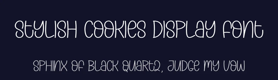 Stylish Cookies Display Font by andikastudio — Display Font — thumbnail 2