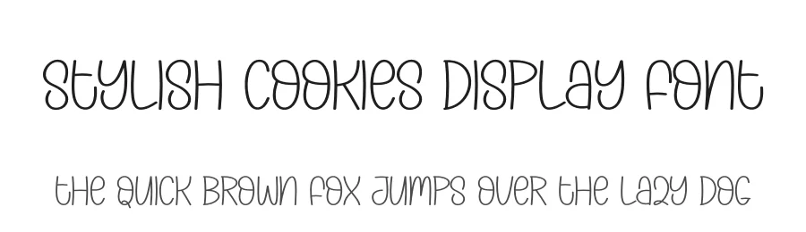 Stylish Cookies Display Font by andikastudio — Display Font