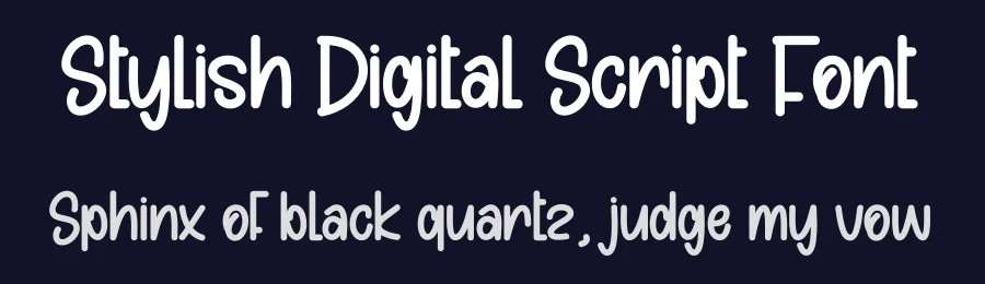 Stylish Digital Script Font by andikastudio — Display Font — thumbnail 2