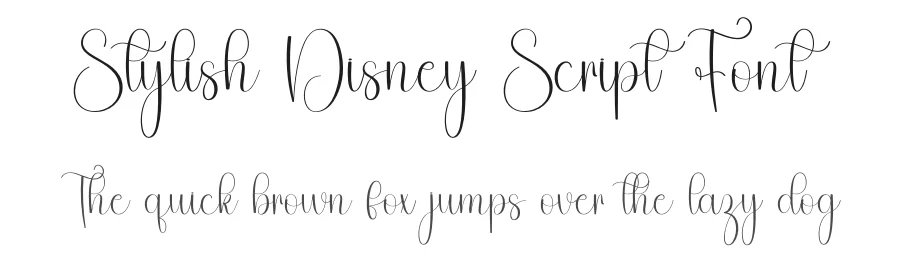 Stylish Disney Script Font by freshtypeink — Script Handwritten Font