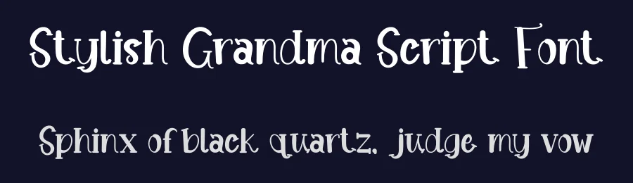 Stylish Grandma Script Font by freshtypeink — Display Font — thumbnail 2