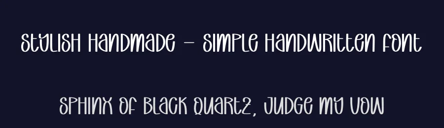 Stylish Handmade – Simple Handwritten Font by andikastudio — Display Font — thumbnail 2