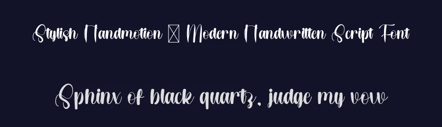 Stylish Handmotion – Modern Handwritten Script Font by freshtypeink — Script Handwritten Font — thumbnail 2