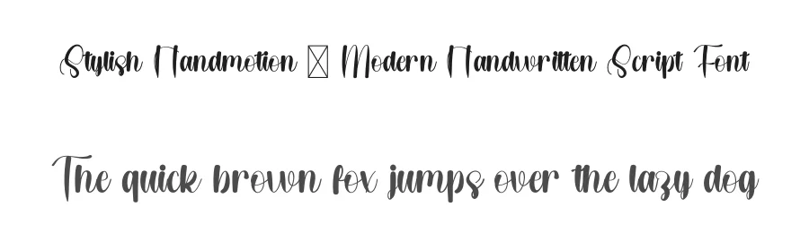 Stylish Handmotion – Modern Handwritten Script Font by freshtypeink — Script Handwritten Font