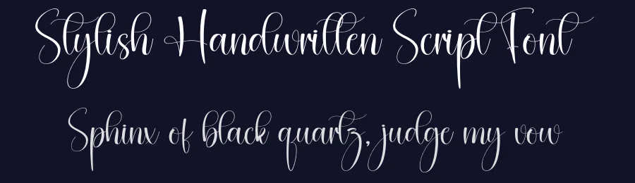 Stylish Handwritten Script Font by creativeletter — Script Handwritten Font — thumbnail 2