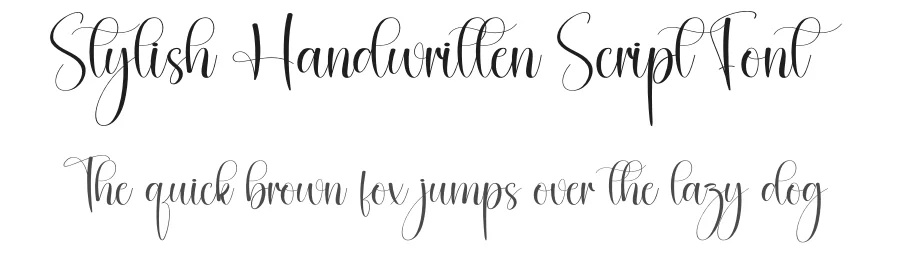 Stylish Handwritten Script Font by creativeletter — Script Handwritten Font