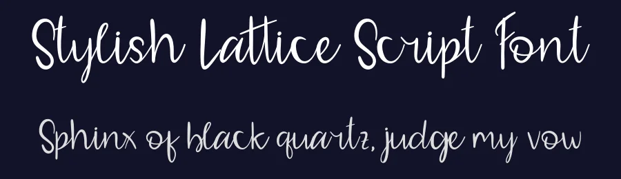Stylish Lattice Script Font by Creatifontstudios — Script Handwritten Font — thumbnail 2