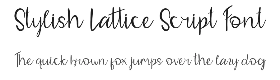 Stylish Lattice Script Font by Creatifontstudios — Script Handwritten Font