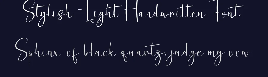 Stylish – Light Handwritten Font by creativeletter — Script Handwritten Font — thumbnail 2