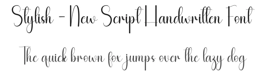 Stylish – New Script Handwritten Font by andikastudio — Script Handwritten Font