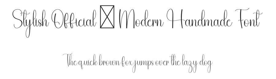 Stylish Official – Modern Handmade Font by freshtypeink — Script Handwritten Font