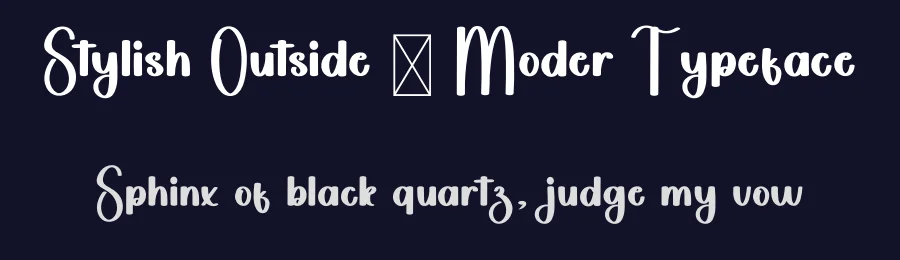 Stylish Outside – Moder Typeface by freshtypeink — Display Font — thumbnail 2