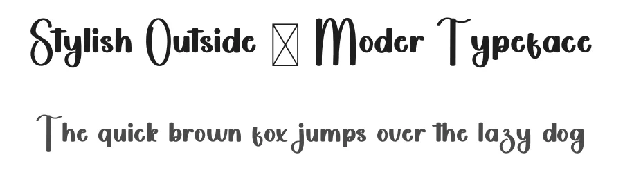 Stylish Outside – Moder Typeface by freshtypeink — Display Font