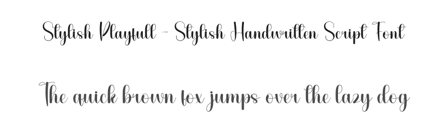 Stylish Playfull – Stylish Handwritten Script Font by andikastudio — Script Handwritten Font