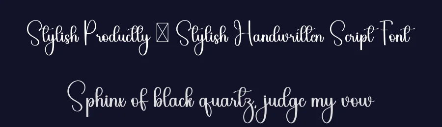 Stylish Productly – Stylish Handwritten Script Font by freshtypeink — Script Handwritten Font — thumbnail 2