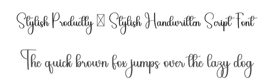 Stylish Productly – Stylish Handwritten Script Font by freshtypeink — Script Handwritten Font