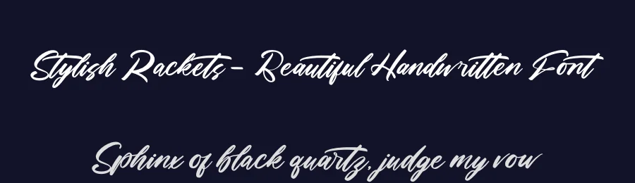 Stylish Rackets – Beautiful Handwritten Font by letterenastudios — Script Handwritten Font — thumbnail 2