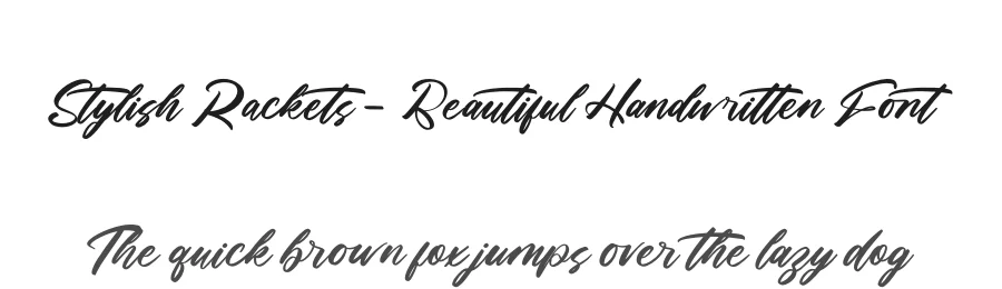 Stylish Rackets – Beautiful Handwritten Font by letterenastudios — Script Handwritten Font