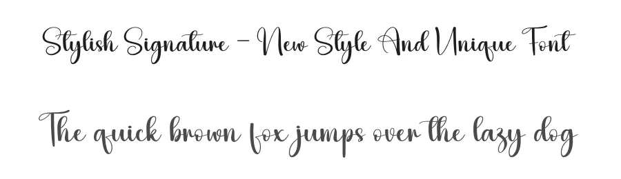 Stylish Signature – New Style And Unique Font by andikastudio — Script Handwritten Font