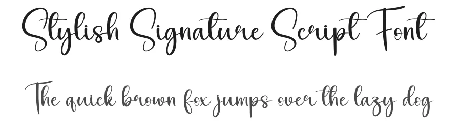 Stylish Signature Script Font by creativeletter — Script Handwritten Font