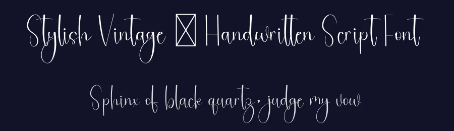 Stylish Vintage – Handwritten Script Font by freshtypeink — Script Handwritten Font — thumbnail 2
