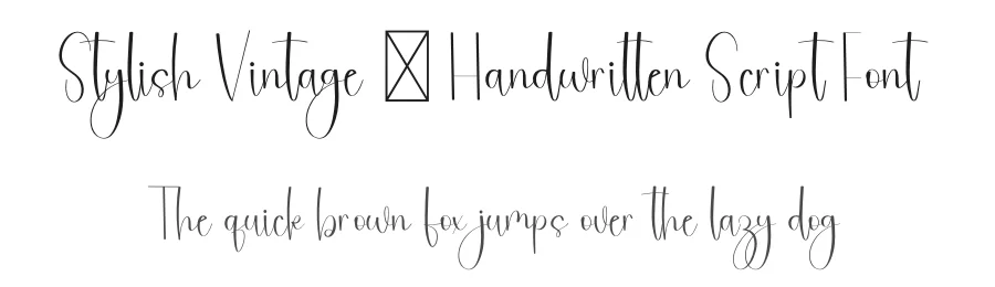 Stylish Vintage – Handwritten Script Font by freshtypeink — Script Handwritten Font