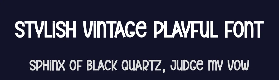 Stylish Vintage Playful Font by creativeletter — Display Font — thumbnail 2
