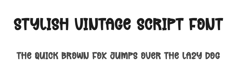Stylish Vintage Script Font by andikastudio — Display Font