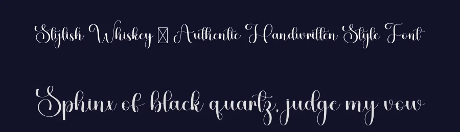 Stylish Whiskey – Authentic Handwritten Style Font by freshtypeink — Script Handwritten Font — thumbnail 2