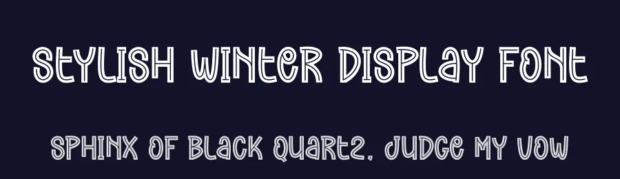 Stylish Winter Display Font by andikastudio — Display Font — thumbnail 2