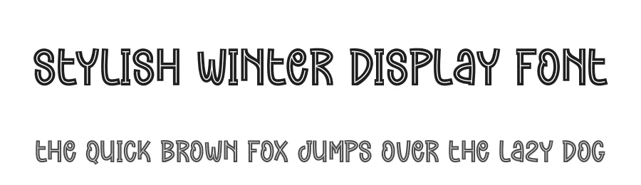 Stylish Winter Display Font by andikastudio — Display Font