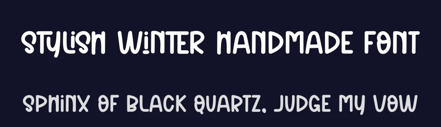 Stylish Winter Handmade Font by freshtypeink — Display Font — thumbnail 2