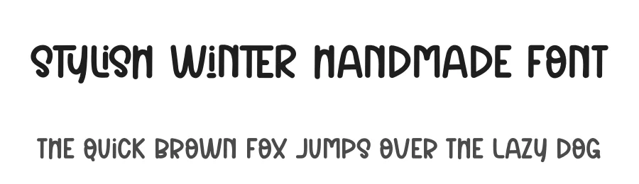 Stylish Winter Handmade Font by freshtypeink — Display Font