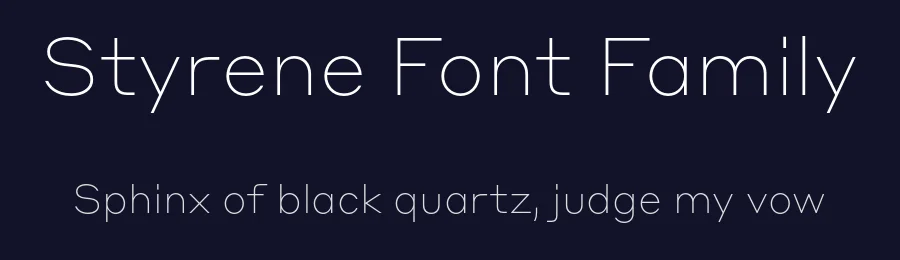 Styrene Font Family by Berton Hasebe — Sans Serif Font — thumbnail 2