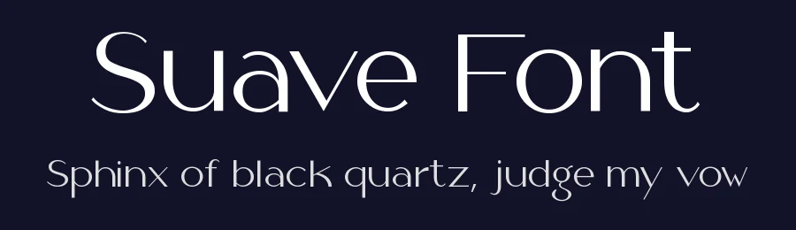 Suave Font by Manu Ambady — Sans Serif Font — thumbnail 2