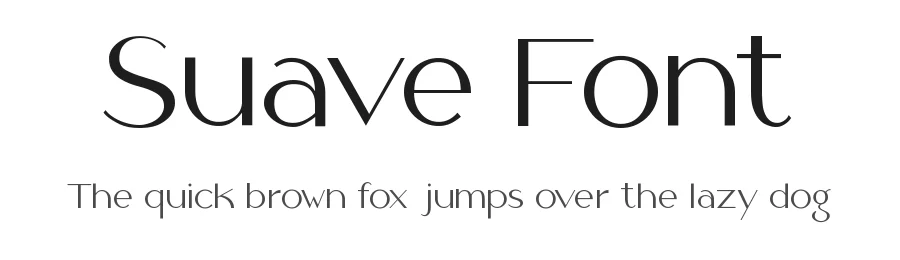 Suave Font by Manu Ambady — Sans Serif Font