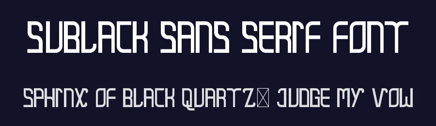 Sublack Sans Serif Font by CalligraphyFonts.net — Sans Serif Font — thumbnail 2