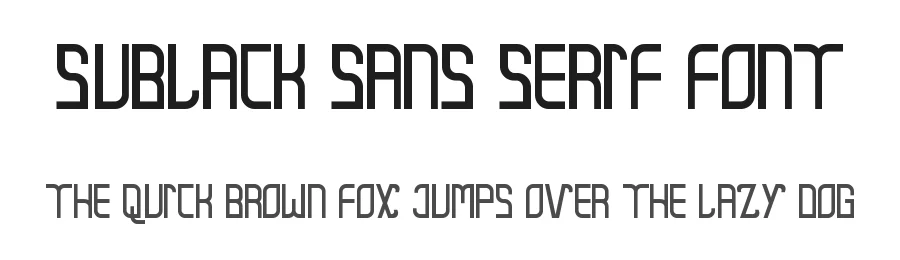 Sublack Sans Serif Font by CalligraphyFonts.net — Sans Serif Font