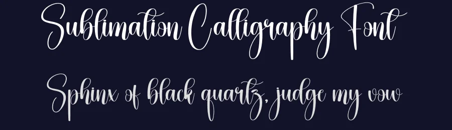 Sublimation Calligraphy Font by creativeletter — Script Handwritten Font — thumbnail 2