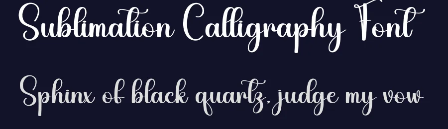 Sublimation Calligraphy Font by creativeletter — Script Handwritten Font — thumbnail 2
