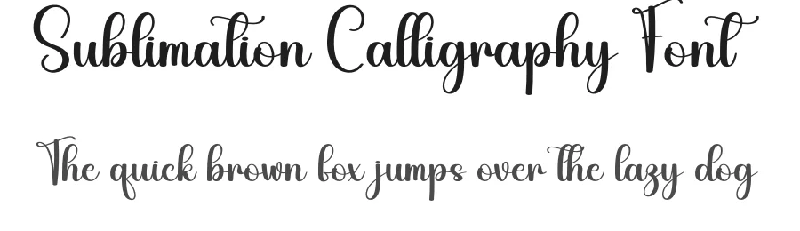 Sublimation Calligraphy Font by creativeletter — Script Handwritten Font