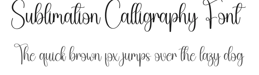 Sublimation Calligraphy Font by creativeletter — Script Handwritten Font