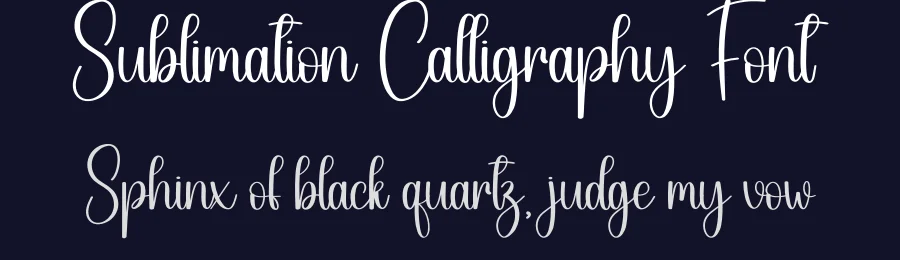 Sublimation Calligraphy Font by creativeletter — Script Handwritten Font — thumbnail 2