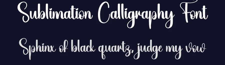 Sublimation Calligraphy Font by creativeletter — Script Handwritten Font — thumbnail 2