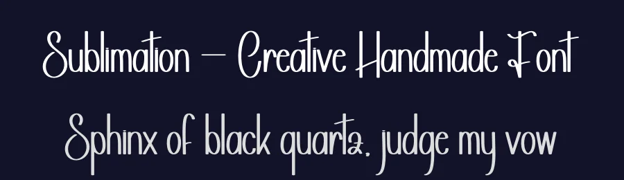 Sublimation – Creative Handmade Font by andikastudio — Display Font — thumbnail 2