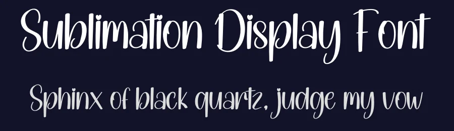 Sublimation Display Font by andikastudio — Display Font — thumbnail 2